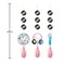 Creative Converting Birthday Beats Disco Ball, Headphones, and Mic w/Vinyl Records and Iridescent Tassels, 36PK 372838 - alternate 2